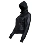 black-zip-up-leather-bomber-jacket-women