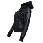 womens-hooded-leather-jacket-with-ribbed-cuffs.